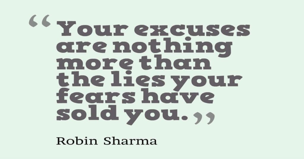 Overcome Procrastination Robin Sharma Quote