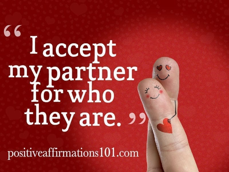 I accept my partner for who they are