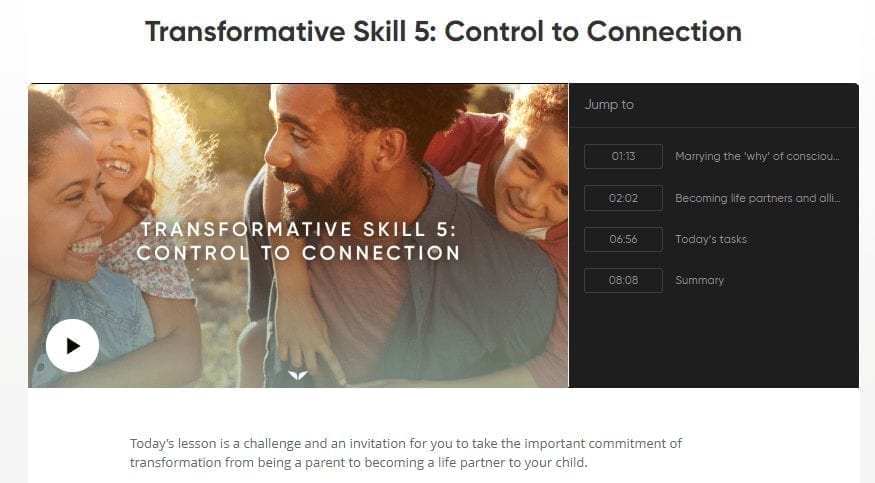 control to connection screenshot conscious parenting mastery