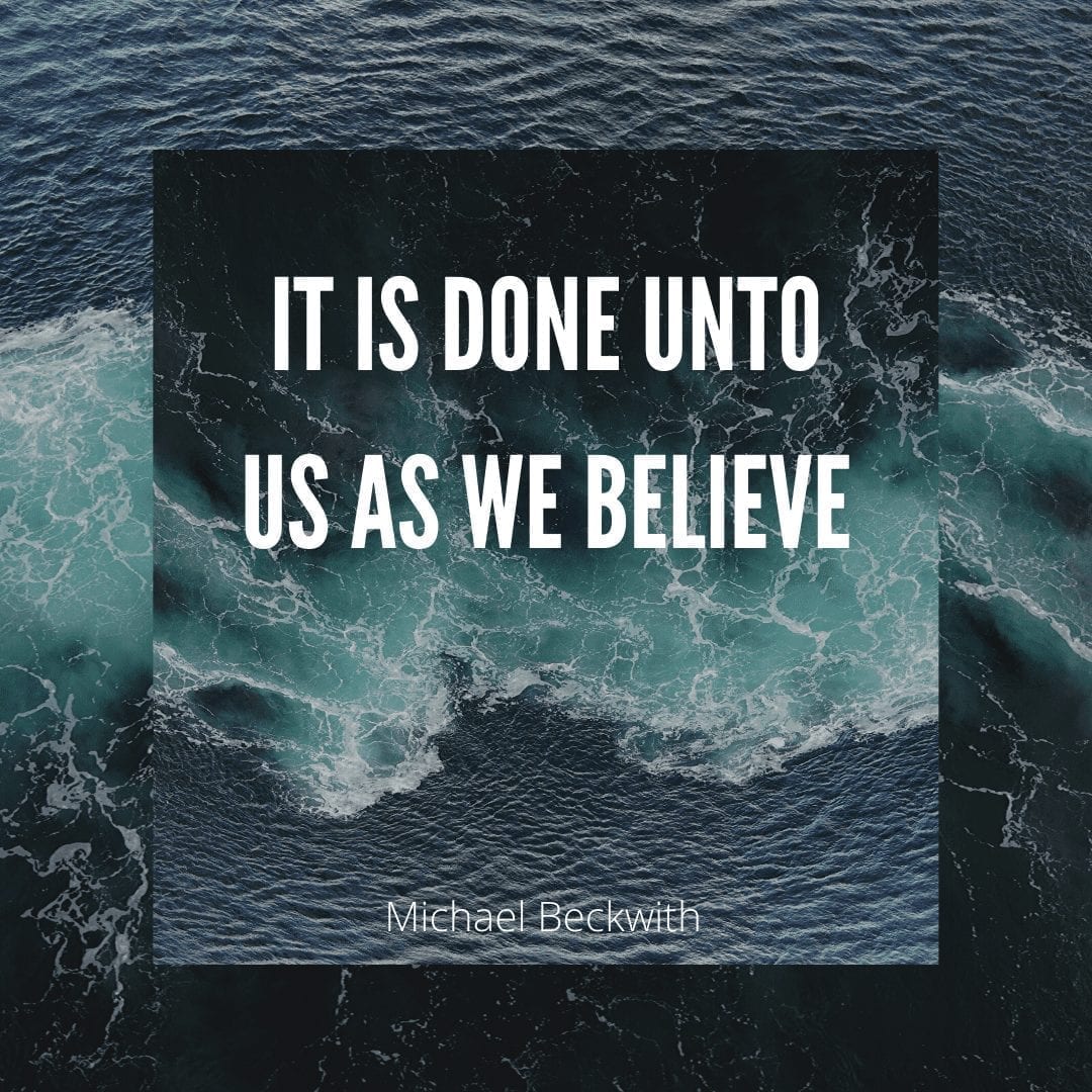 It is done unto us as we believe