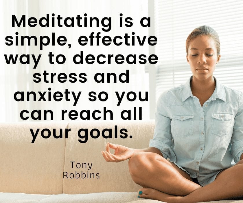 Meditating is a simple, effective way to decrease stress and anxiety so you can reach all your goals. 